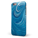 Liquid Blue Color Fusion iPhone 6/6s or 6/6s Plus 2-Piece Hybrid INK-Fuzed Case