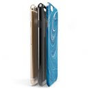 Liquid Blue Color Fusion iPhone 6/6s or 6/6s Plus 2-Piece Hybrid INK-Fuzed Case