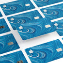 Liquid Blue Color Fusion - Premium Protective Decal Skin-Kit for the Apple Credit Card