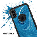 Liquid Blue Color Fusion - Skin Kit for the iPhone OtterBox Cases