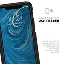 Liquid Blue Color Fusion - Skin Kit for the iPhone OtterBox Cases