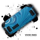 Liquid Blue Color Fusion // Vinyl Skin Wrap for Steam Deck OLED & Steam Deck (LCD) — Soft Matte or Ultra Gloss