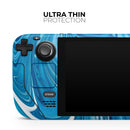 Liquid Blue Color Fusion // Vinyl Skin Wrap for Steam Deck OLED & Steam Deck (LCD) — Soft Matte or Ultra Gloss