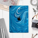 Liquid Blue Color Fusion - Full Body Skin Decal for the Apple iPad Pro 12.9", 11", 10.5", 9.7", Air or Mini (All Models Available)