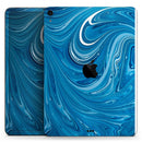 Liquid Blue Color Fusion - Full Body Skin Decal for the Apple iPad Pro 12.9", 11", 10.5", 9.7", Air or Mini (All Models Available)