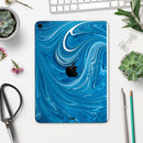 Liquid Blue Color Fusion - Full Body Skin Decal for the Apple iPad Pro 12.9", 11", 10.5", 9.7", Air or Mini (All Models Available)