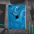 Liquid Blue Color Fusion - Full Body Skin Decal for the Apple iPad Pro 12.9", 11", 10.5", 9.7", Air or Mini (All Models Available)