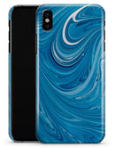 Liquid Blue Color Fusion - iPhone X Clipit Case