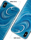 Liquid Blue Color Fusion - iPhone X Clipit Case
