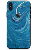 Liquid Blue Color Fusion - iPhone X Skin-Kit