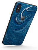 Liquid Blue Color Fusion - iPhone X Skin-Kit