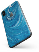 Liquid Blue Color Fusion - iPhone X Skin-Kit
