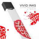 Listen To Your Heart - Premium Decal Protective Skin-Wrap Sticker compatible with the Juul Labs vaping device