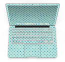 Little Aqua Watercolor Polka Dots - MacBook Pro with Retina Display Full-Coverage Skin Kit
