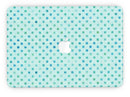 Little Aqua Watercolor Polka Dots - MacBook Pro with Retina Display Full-Coverage Skin Kit
