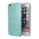 Little Aqua Watercolor Polka Dots iPhone 6/6s or 6/6s Plus 2-Piece Hybrid INK-Fuzed Case