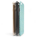 Little Aqua Watercolor Polka Dots iPhone 6/6s or 6/6s Plus 2-Piece Hybrid INK-Fuzed Case