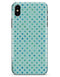 Little Aqua Watercolor Polka Dots - iPhone X Clipit Case
