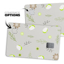Little Gray Twigs with Lime Green Eggs - Premium Protective Decal Skin-Kit for the Apple Credit Card