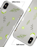 Little Gray Twigs with Lime Green Eggs - iPhone X Clipit Case
