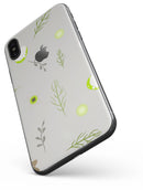 Little Gray Twigs with Lime Green Eggs - iPhone X Skin-Kit