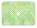 Little Green Watercolor Polka Dots - MacBook Pro with Retina Display Full-Coverage Skin Kit