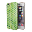 Little Green Watercolor Polka Dots iPhone 6/6s or 6/6s Plus 2-Piece Hybrid INK-Fuzed Case