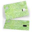 Little Green Watercolor Polka Dots - Premium Protective Decal Skin-Kit for the Apple Credit Card