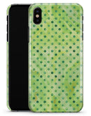 Little Green Watercolor Polka Dots - iPhone X Clipit Case