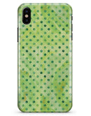 Little Green Watercolor Polka Dots - iPhone X Clipit Case