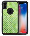 Little Green Watercolor Polka Dots - iPhone X OtterBox Case & Skin Kits