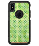Little Green Watercolor Polka Dots - iPhone X OtterBox Case & Skin Kits