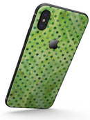 Little Green Watercolor Polka Dots - iPhone X Skin-Kit