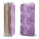 Little Purple Watercolor Polka Dots iPhone 6/6s or 6/6s Plus 2-Piece Hybrid INK-Fuzed Case