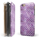 Little Purple Watercolor Polka Dots iPhone 6/6s or 6/6s Plus 2-Piece Hybrid INK-Fuzed Case