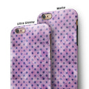 Little Purple Watercolor Polka Dots iPhone 6/6s or 6/6s Plus 2-Piece Hybrid INK-Fuzed Case