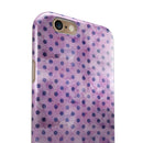 Little Purple Watercolor Polka Dots iPhone 6/6s or 6/6s Plus 2-Piece Hybrid INK-Fuzed Case