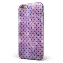 Little Purple Watercolor Polka Dots iPhone 6/6s or 6/6s Plus 2-Piece Hybrid INK-Fuzed Case
