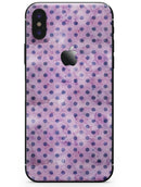 Little Purple Watercolor Polka Dots - iPhone X Skin-Kit