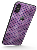 Little Purple Watercolor Polka Dots - iPhone X Skin-Kit