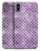Little Purple Watercolor Polka Dots - iPhone X Skin-Kit