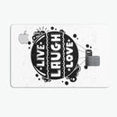 Live Laugh Love - Premium Protective Decal Skin-Kit for the Apple Credit Card
