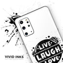 Live Laugh Love - Skin-Kit for the Samsung Galaxy S-Series S20, S20 Plus, S20 Ultra , S10 & others (All Galaxy Devices Available)