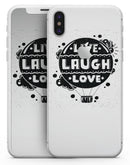 Live Laugh Love - iPhone X Skin-Kit
