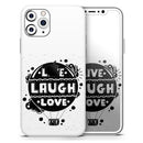 Live Laugh Love - Protective Skin Wrap & Decal – Compatible with iPhone SE to iPhone 17 Pro Max (All Models)
