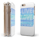 Live Love Surf iPhone 6/6s or 6/6s Plus 2-Piece Hybrid INK-Fuzed Case