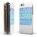 Live Love Surf iPhone 6/6s or 6/6s Plus 2-Piece Hybrid INK-Fuzed Case