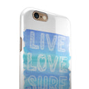 Live Love Surf iPhone 6/6s or 6/6s Plus 2-Piece Hybrid INK-Fuzed Case