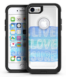Live Love Surf - iPhone 7 or 7 Plus Commuter Case Skin Kit