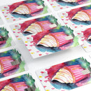 Love, Cupcakes, and Watercolor - Premium Protective Decal Skin-Kit for the Apple Credit Card